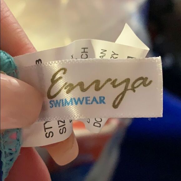 Envya swimwear Colorful striped one piece bathing suit | size S | NWT - Picture 9 of 9